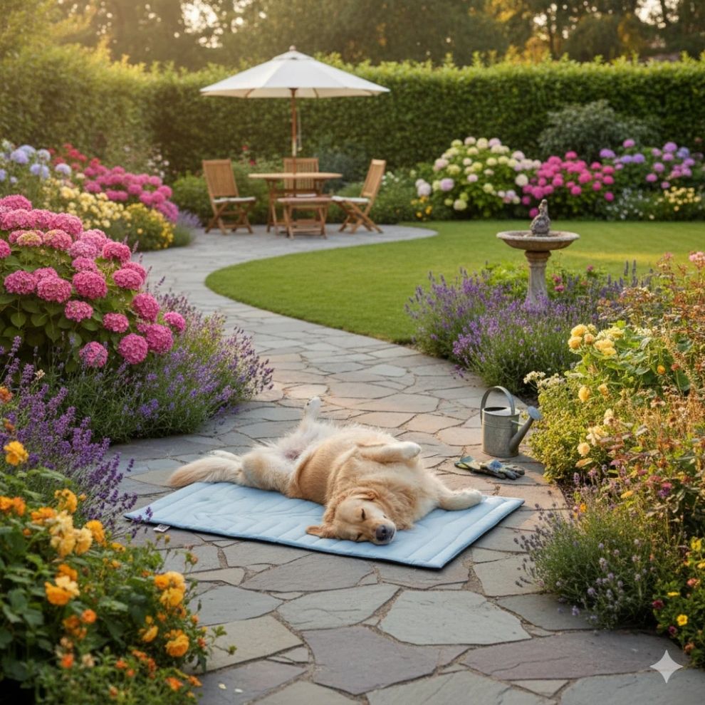 PawCool | Zelfkoelende hondenmat zonder stroom of water.