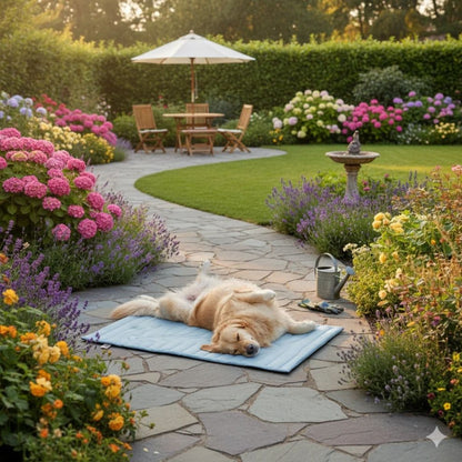PawCool | Zelfkoelende hondenmat zonder stroom of water.