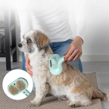 SteamBrush Pro – Professionele Stoom Vachtborstel voor Honden & Katten