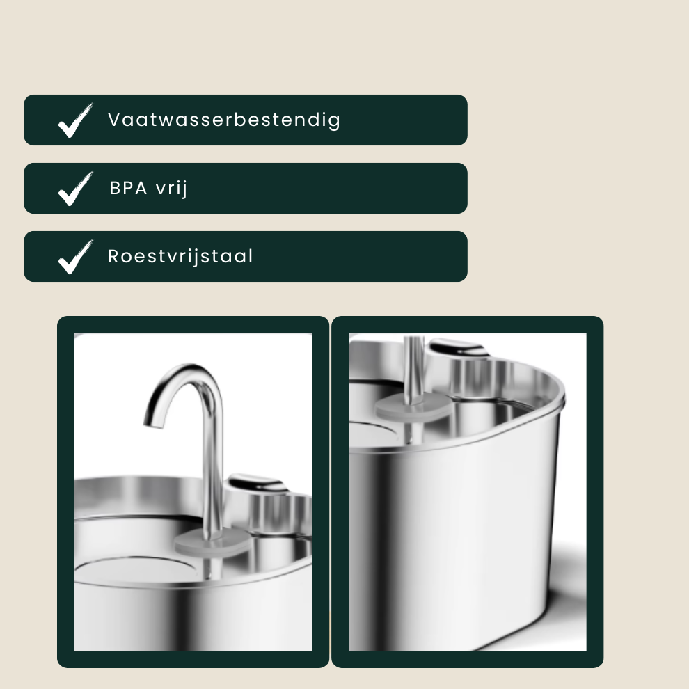 AquaWhisk- 2.2L Drinkfontein voor katten