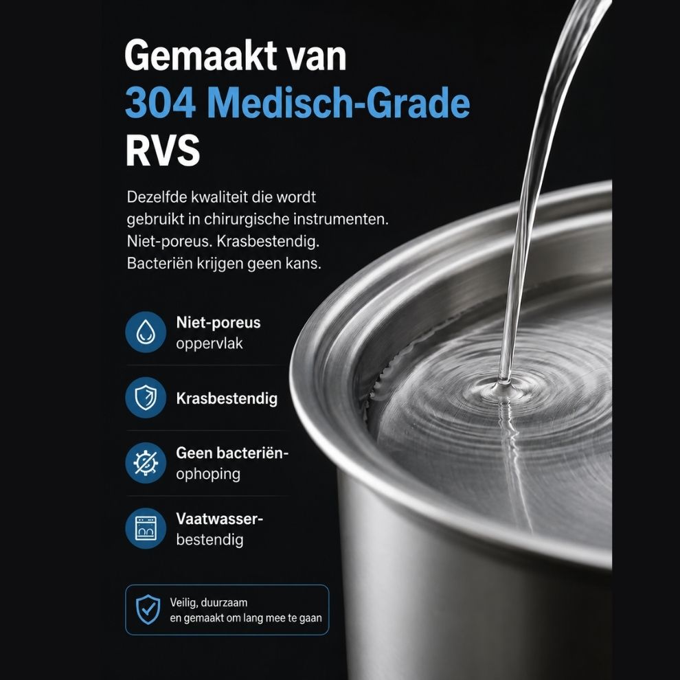 FreshFlow – Automatische Drinkfontein voor Honden | 3,2L & 7L