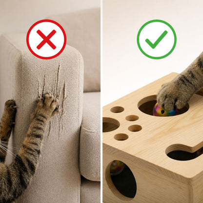 PawScratch| Interactieve krab- & nagelvijlbox voor katten