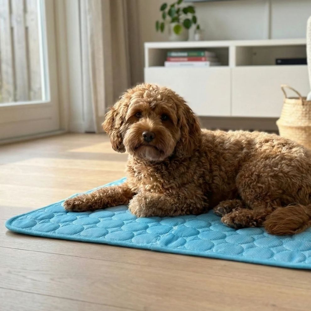 PawCool | Zelfkoelende hondenmat zonder stroom of water.