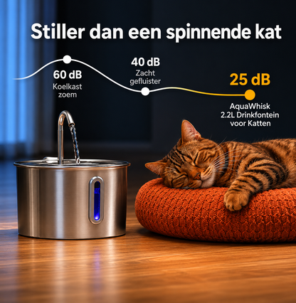 AquaWhisk- 2.2L Drinkfontein voor katten