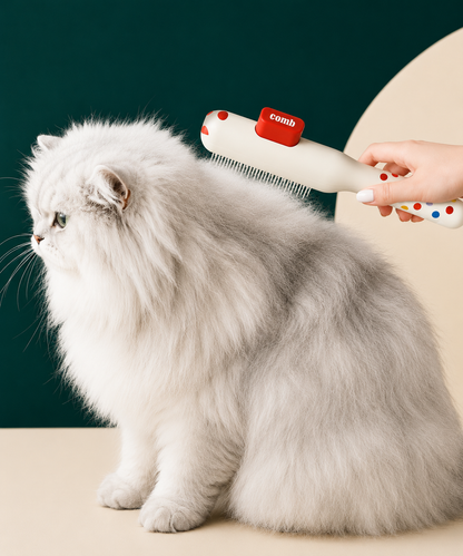 PawBrush 2-in-1 | Zelfreinigende ontharingsborstel voor hond & kat