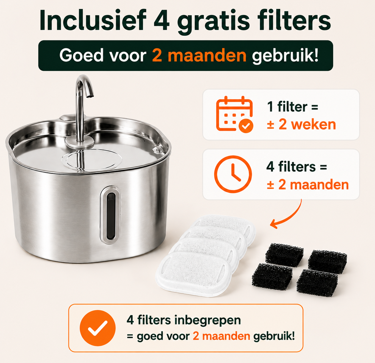 AquaWhisk- 2.2L Drinkfontein voor katten