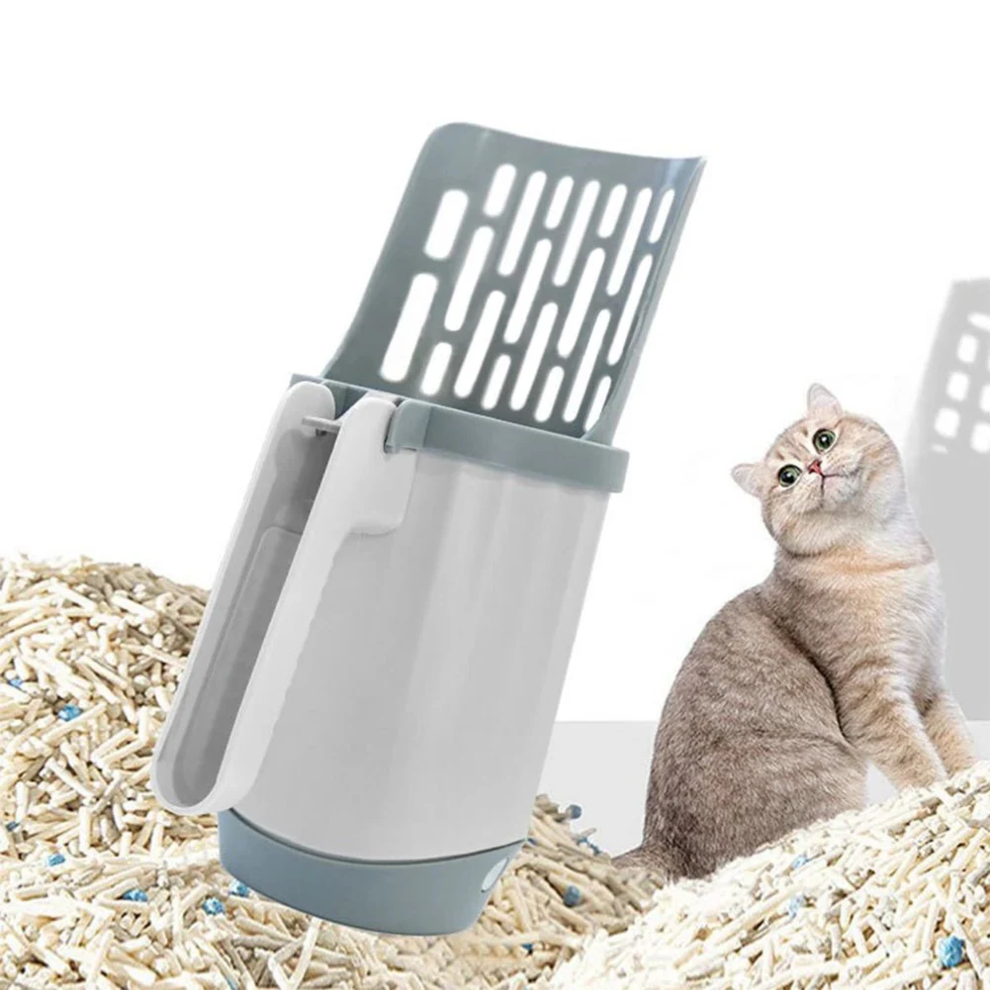 Praktische schep voor dagelijks kattenbak onderhoud