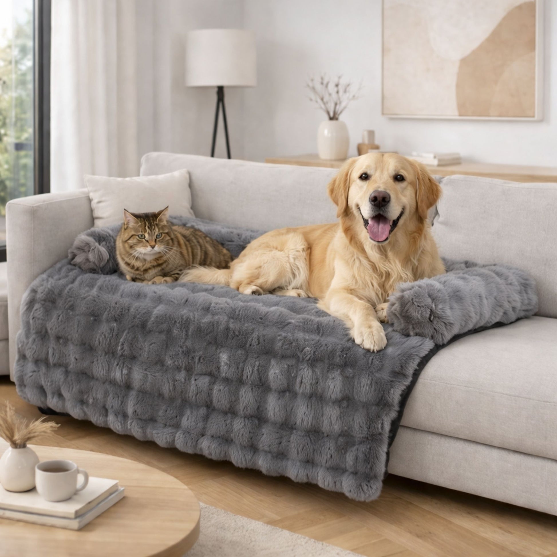 PawLounge Kalmerende Beschermhoes voor bank voor honden en katten