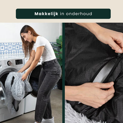 Afneembare en wasbare hoes van PawNest orthopedische hondenmand
