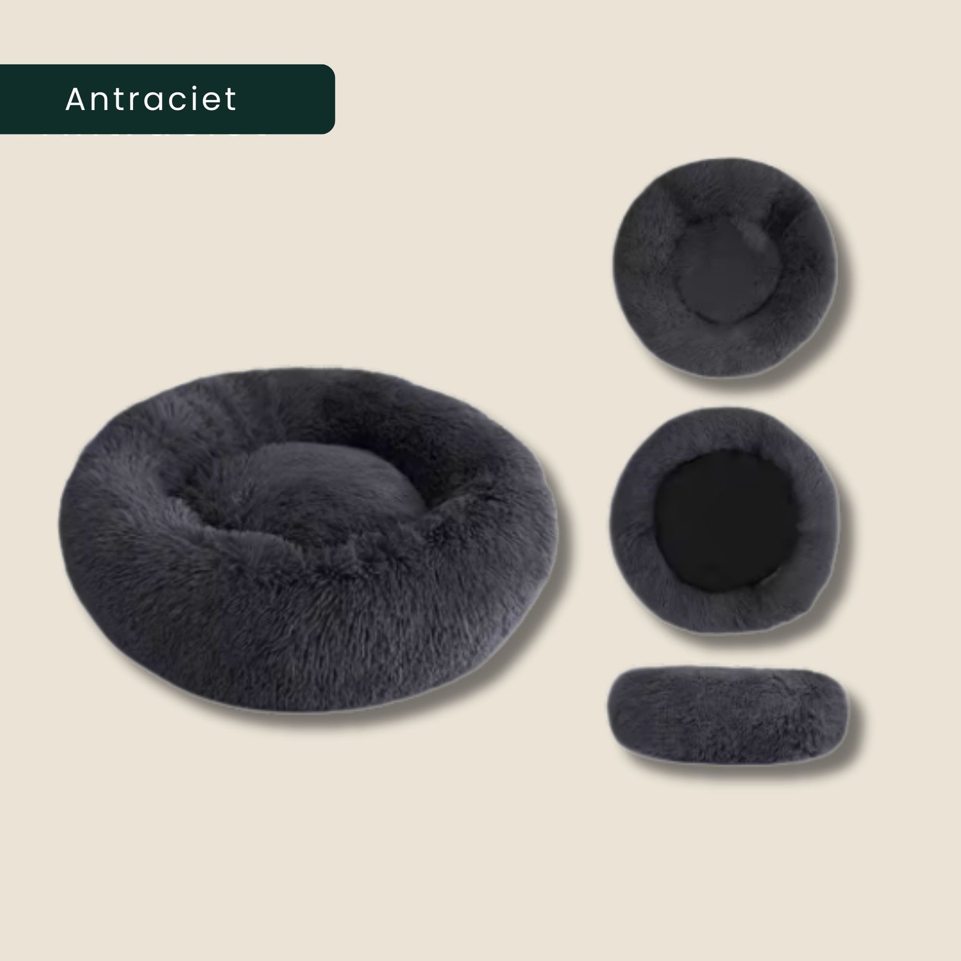 PawNest orthopedische honden en kattenmand in de kleur antraciet