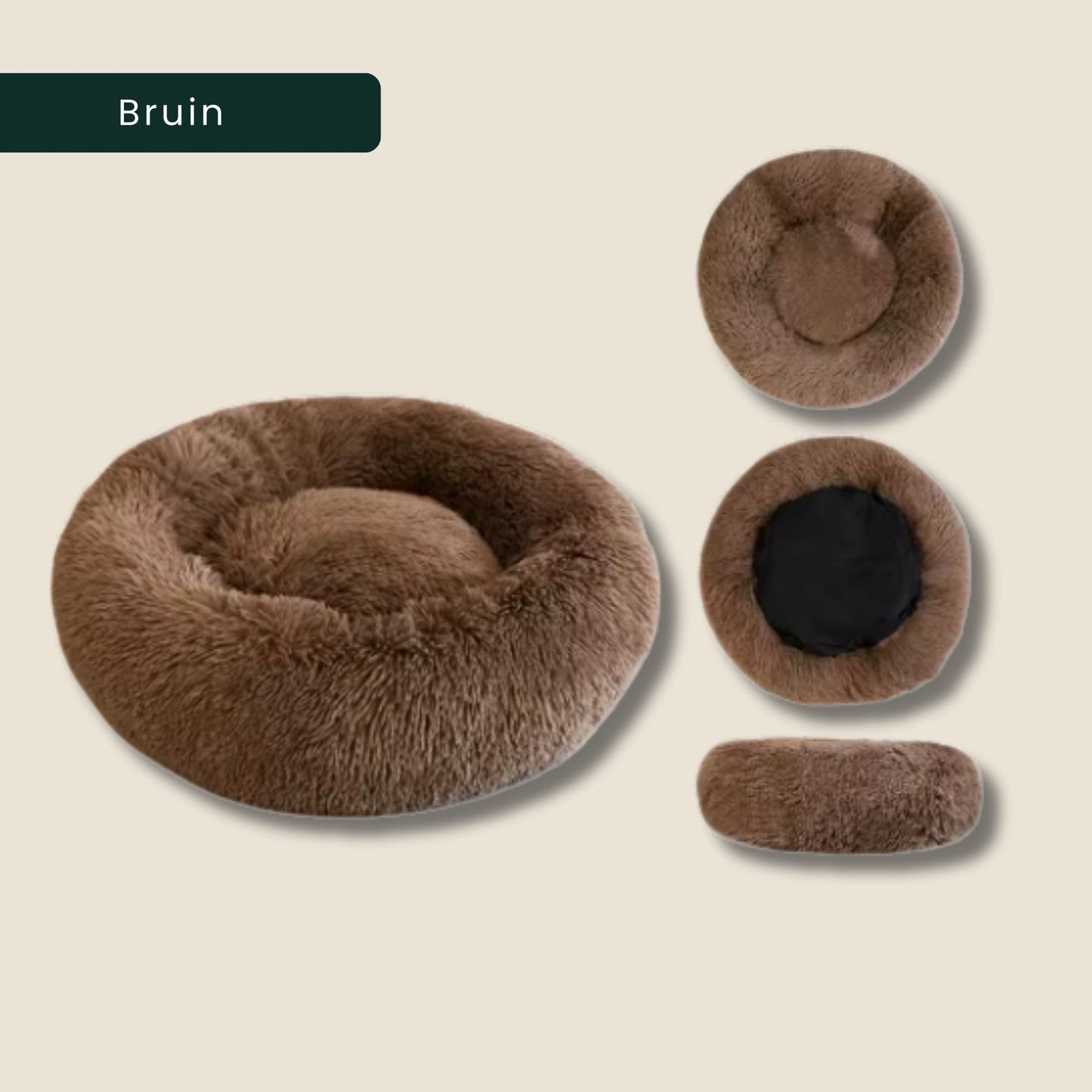 PawNest orthopedische honden en kattenmand in de kleur bruin