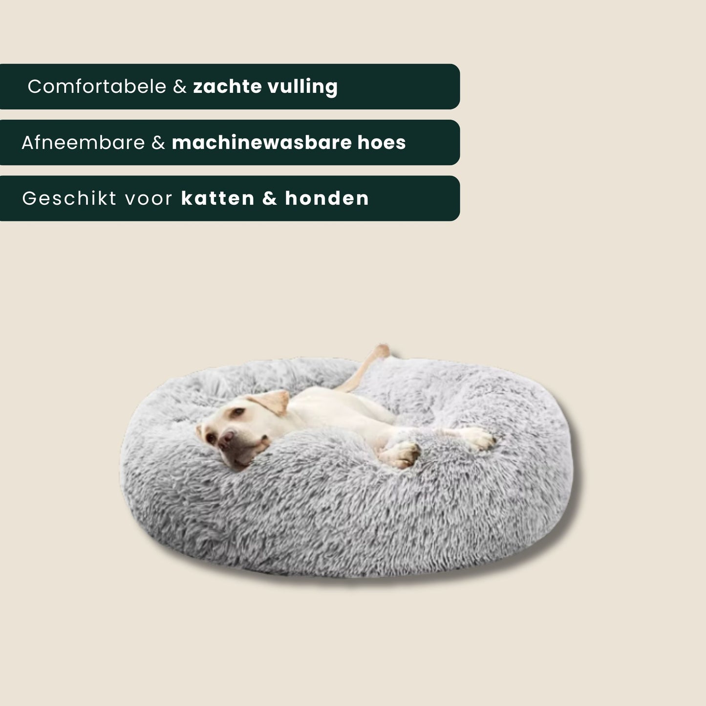 PawNest orthopedische mand voor katten en honden