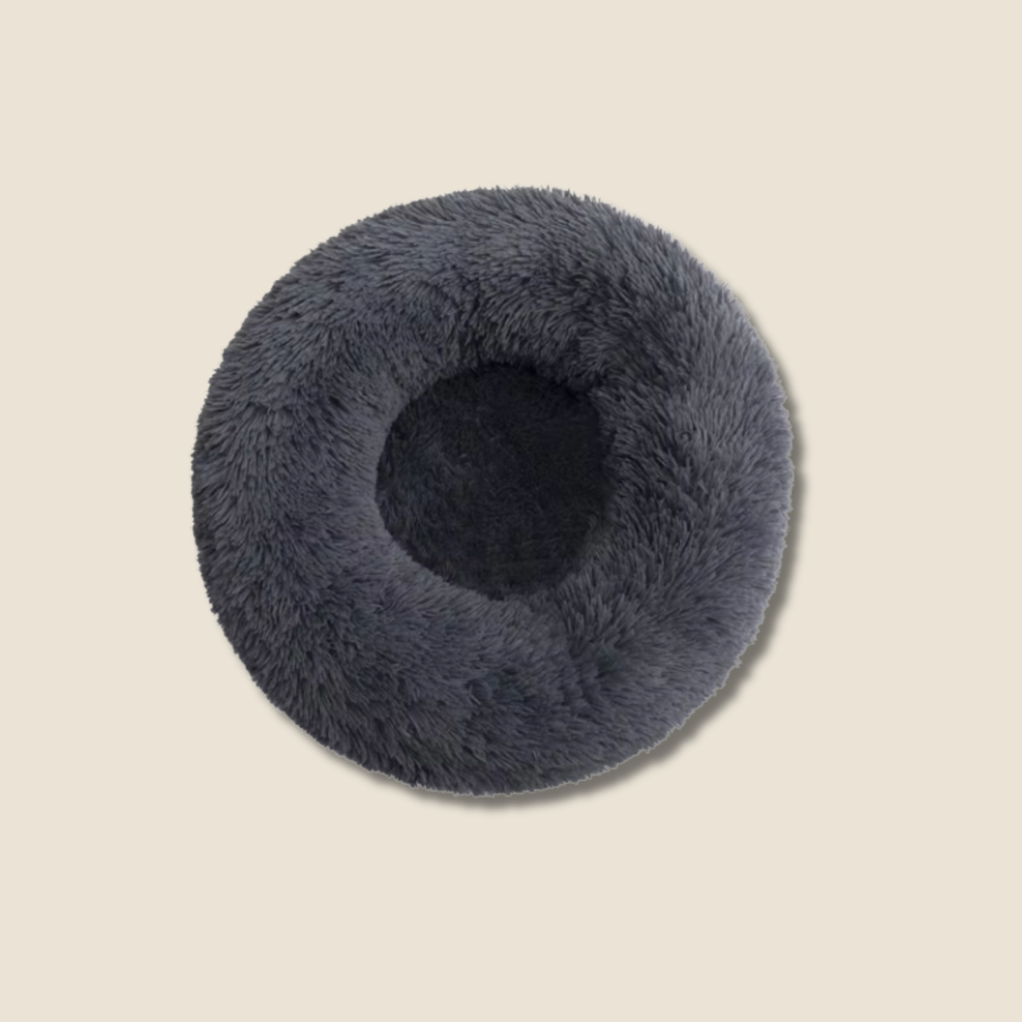 Detail van ultra-zachte pluche stof van PawNest mand