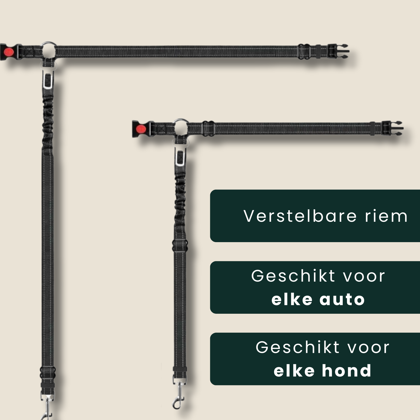 PawSecure Headrest - Veilige Autogordel voor Honden met Hoofdsteun Bevestiging