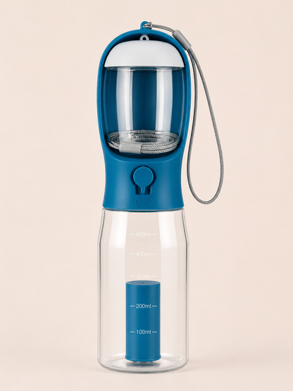 PawSip 3-in-1 Hondendrinkfles voor Onderweg