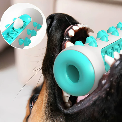 Kauwspeeltje voor honden detail 1 met tandpasta