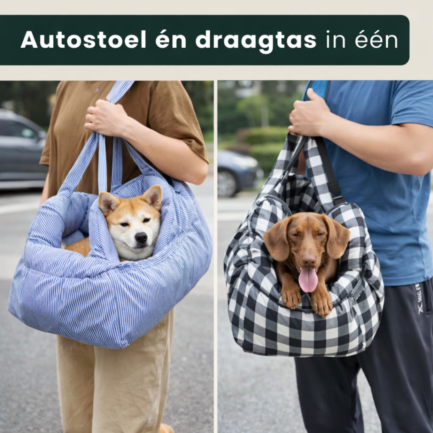 PawVoyage draagtas autostoel