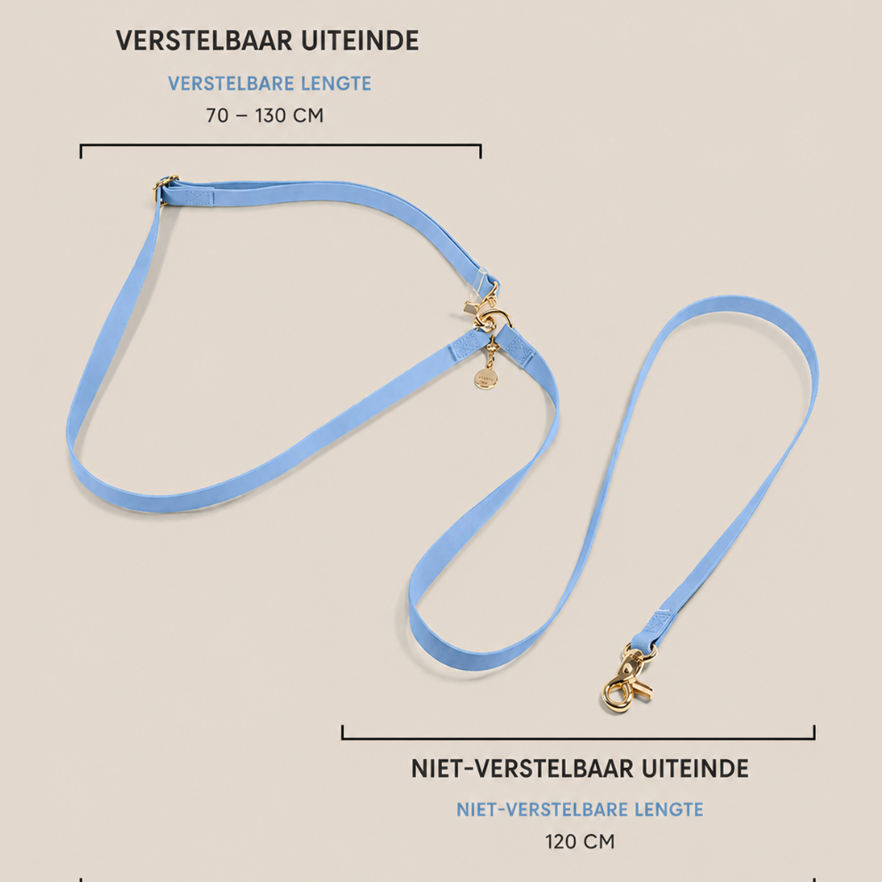 PawFlex - 4 manieren. 1 riem. Eindeloos wandelcomfort.