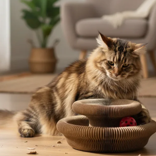 Opvouwbaar krabspeelgoed voor katten