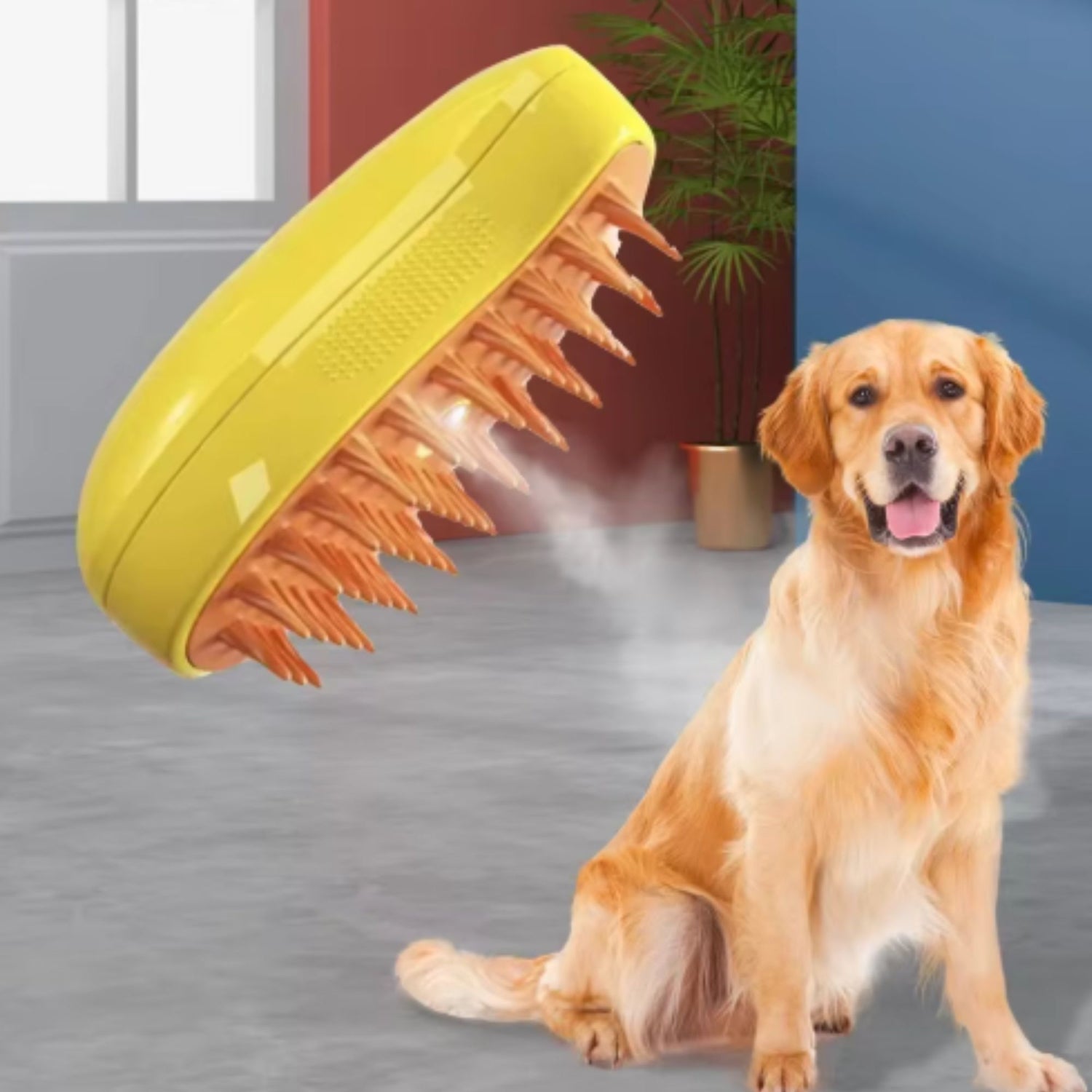 compacte stoomborstel tegen verharen voor honden