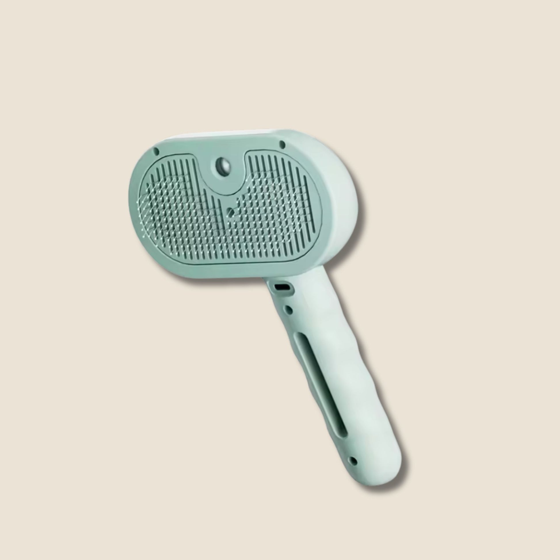 SteamBrush Pro stoom borstel voor hond en kat in groene uitvoering