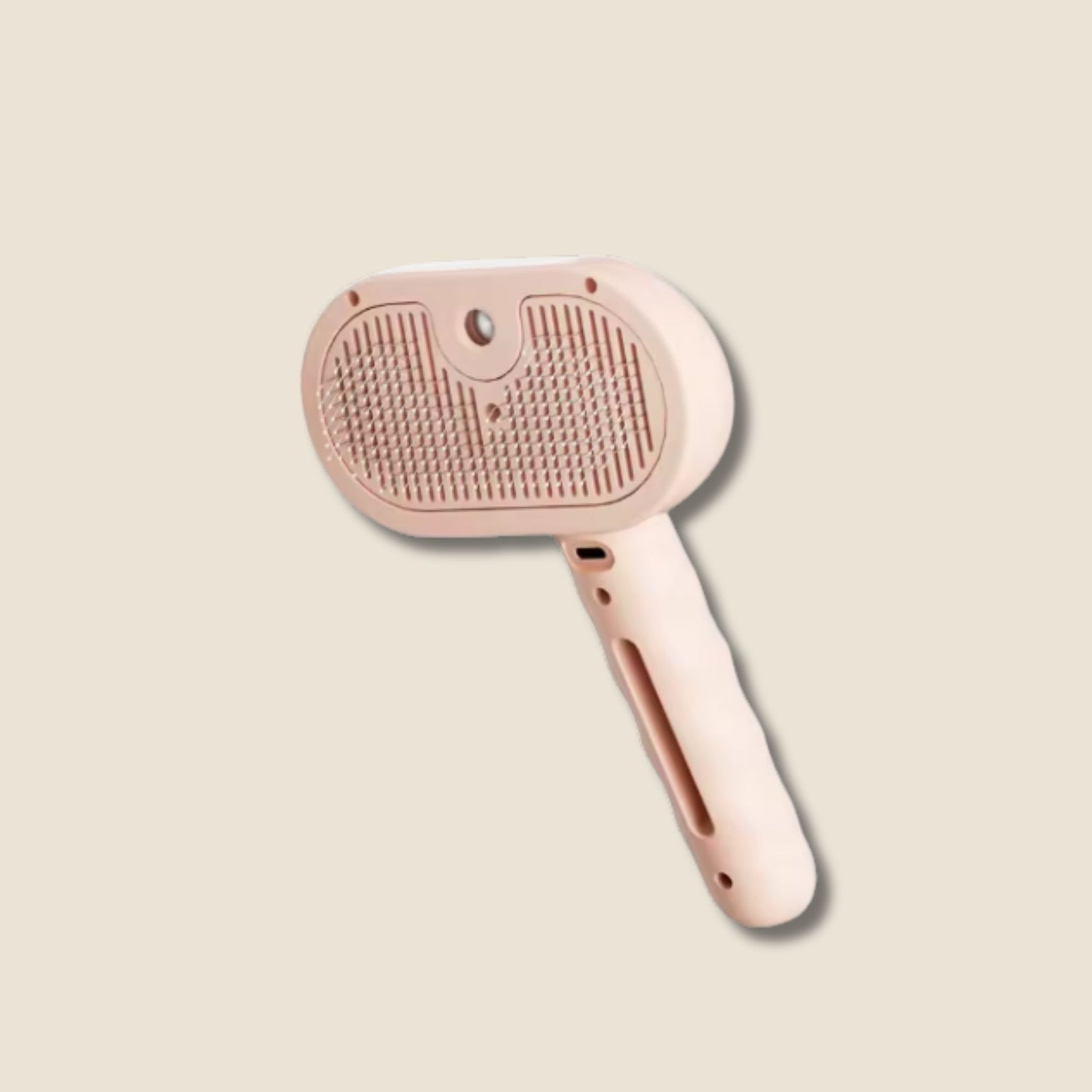 SteamBrush Pro stoom borstel voor hond en kat in roze uitvoering